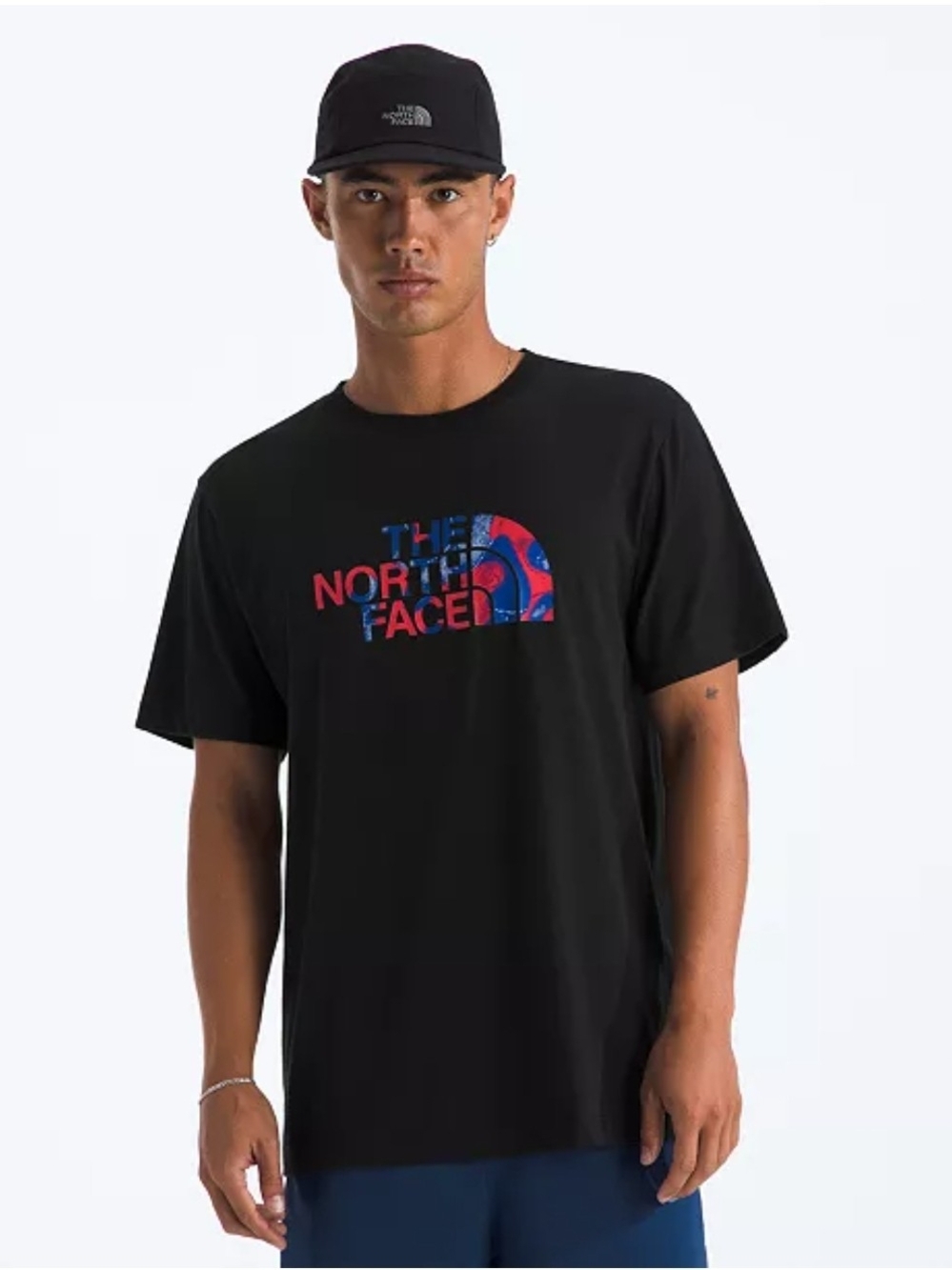 The North Face Men's USA Short-Sleeve T-Shirt Size L Color Black